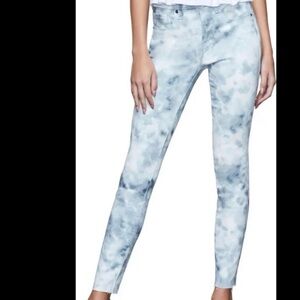 Good American Good Legs Cloud Tie Die Jeans